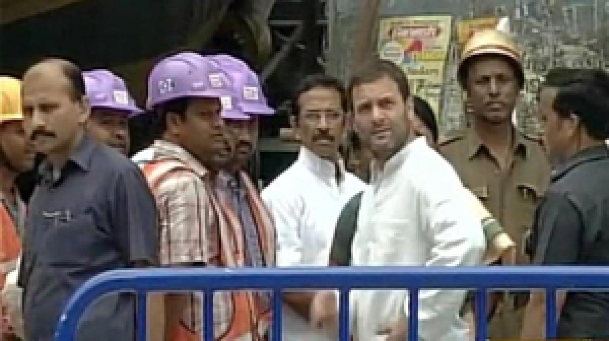 BJP slams Rahul’s politics over Kolkata bridge collapse